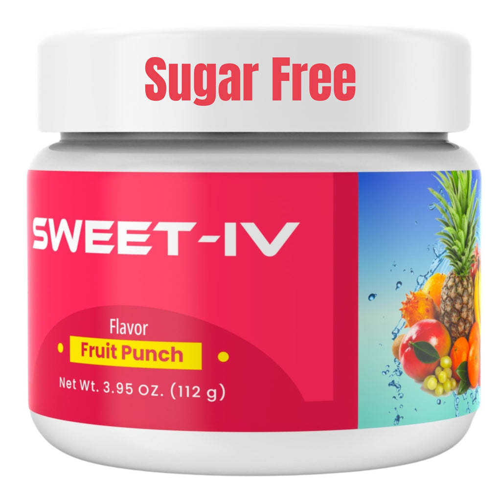 Sweet IV Electrolyte Powder – 3.9g Serving Flavored Drink Mix Magnesium Copper – 40 Servings Magnesium Powder for Sports Enthusiasts Athletes – Delicious and Refreshing (Fruit Punch)