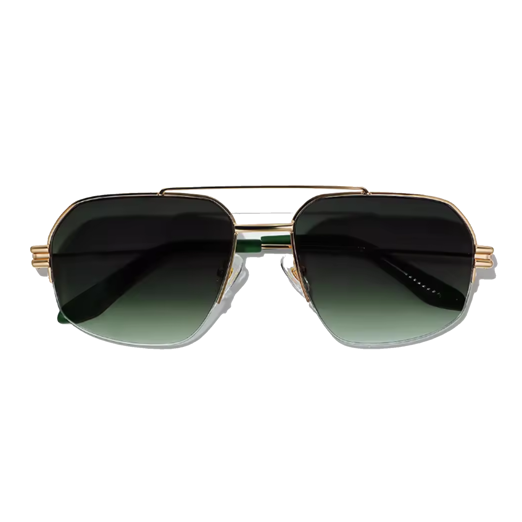 Charlie Sign 56mm Aviator Sunglasses | Green