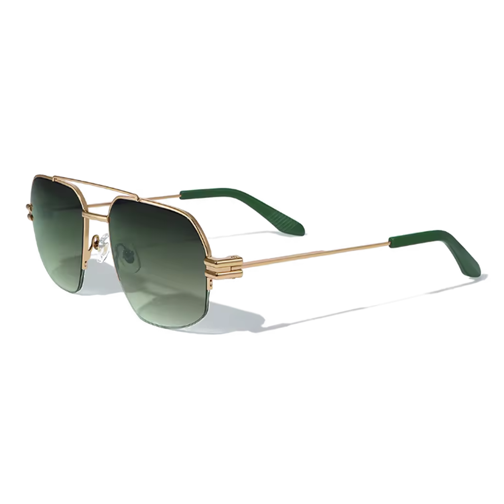 Charlie Sign 56mm Aviator Sunglasses | Green