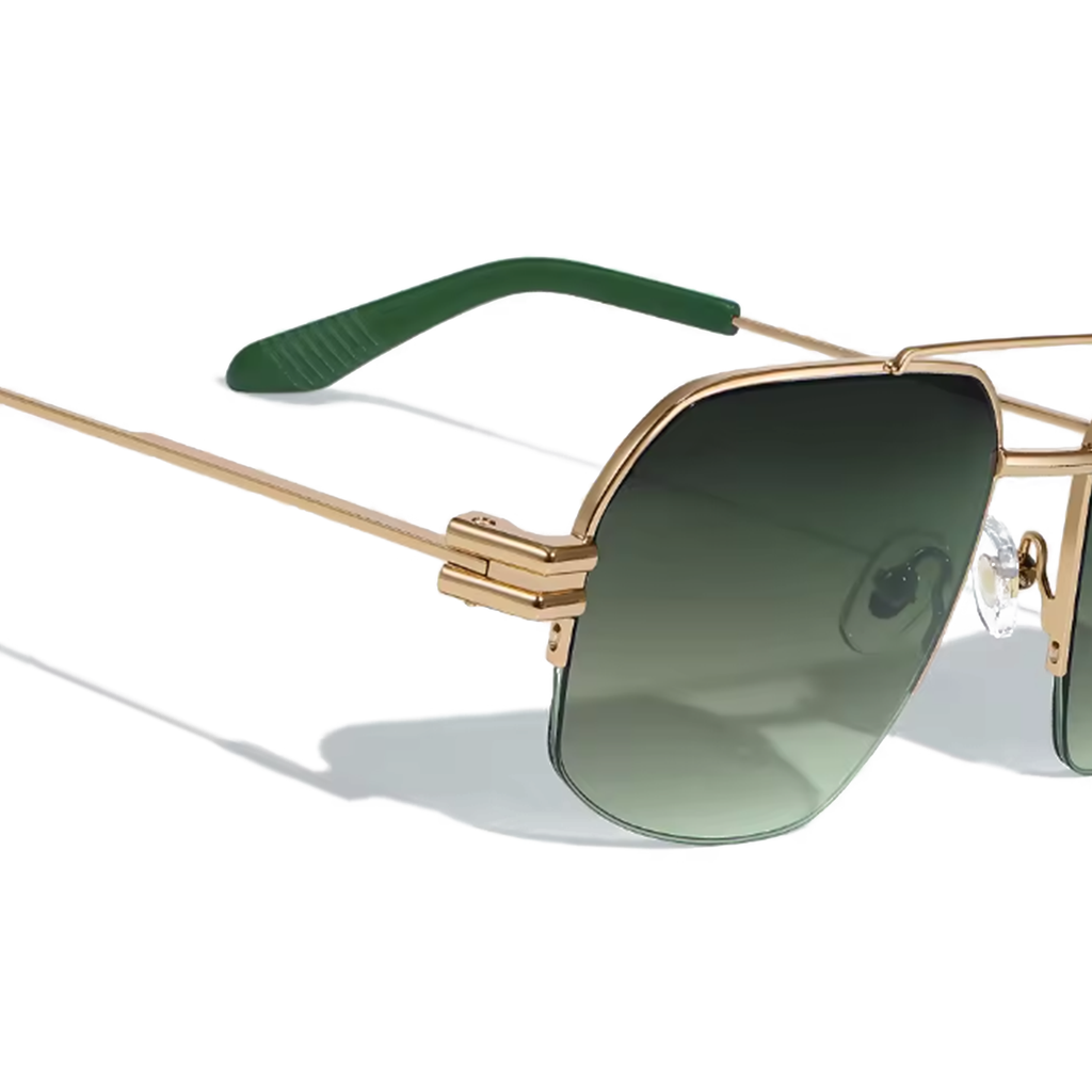 Charlie Sign 56mm Aviator Sunglasses | Green