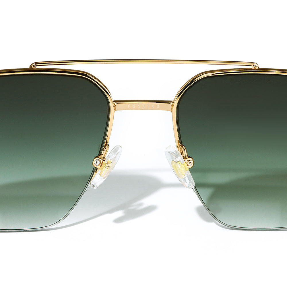 Charlie Sign 56mm Aviator Sunglasses | Green