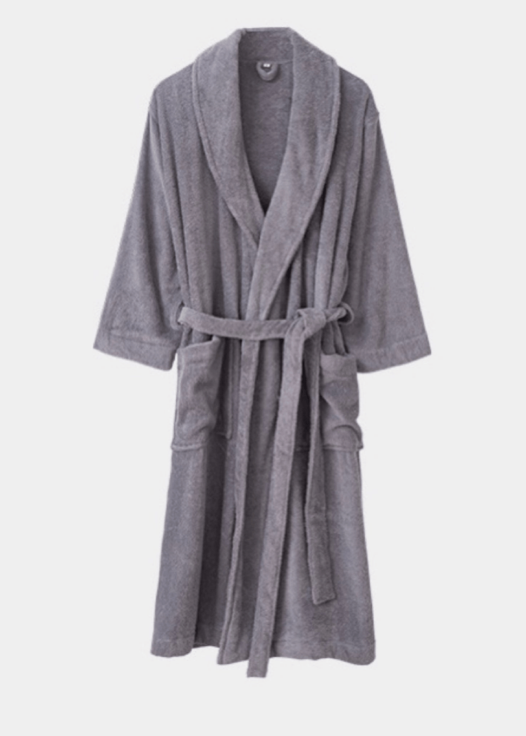 Classic Ultra-Soft Absorbent Cotton Bathrobe / Dark Gray
