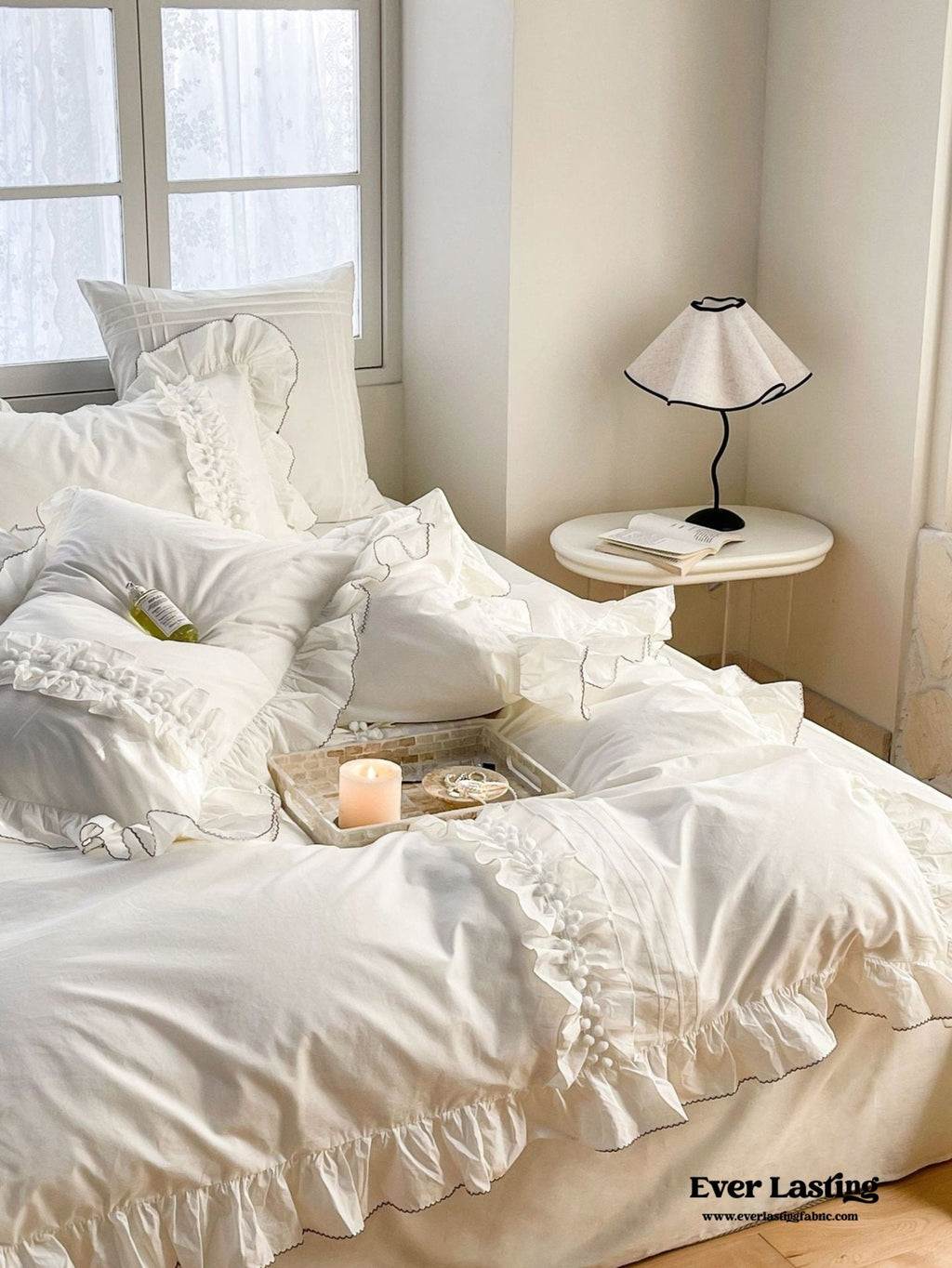 Clémence French Cottage Lace Bedding Set