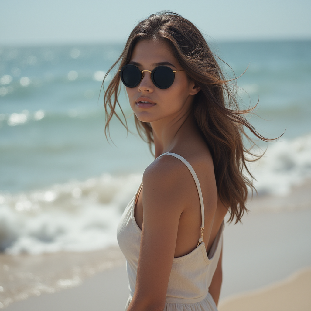 Coco 48mm Round Sunglasses | Black