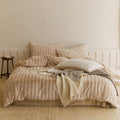 Cozy Earth Tone Milk Velvet Bedding Set / Beige Khaki