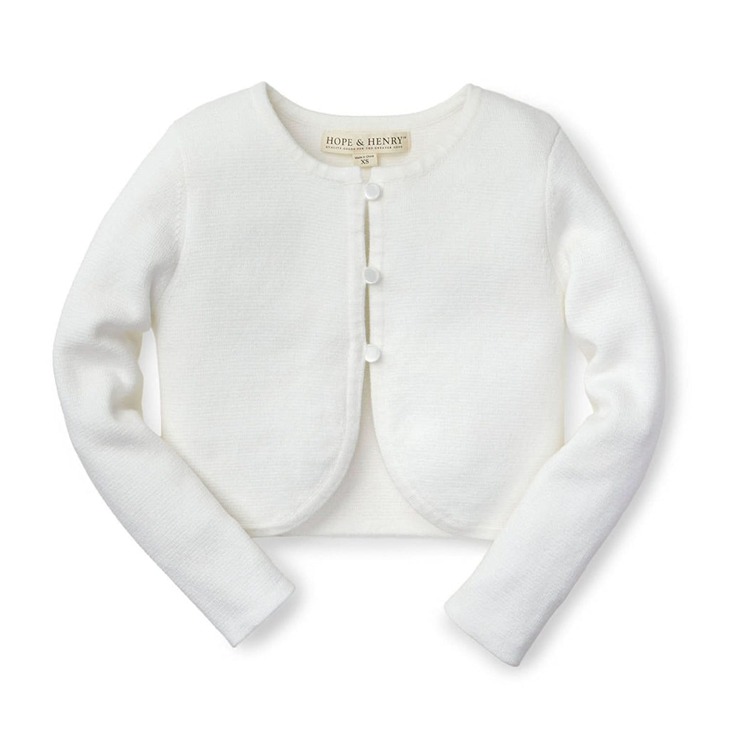 Organic Curved Hem Cardigan