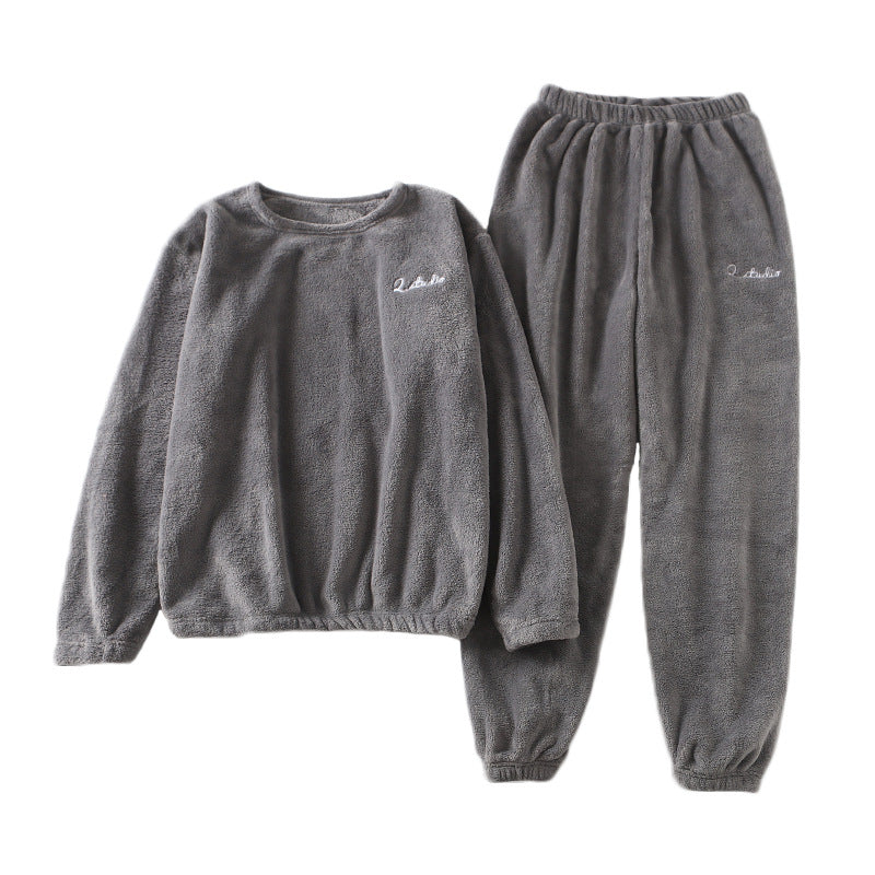 Women's Winter Cozy Loungewear Set with Fleece Pants