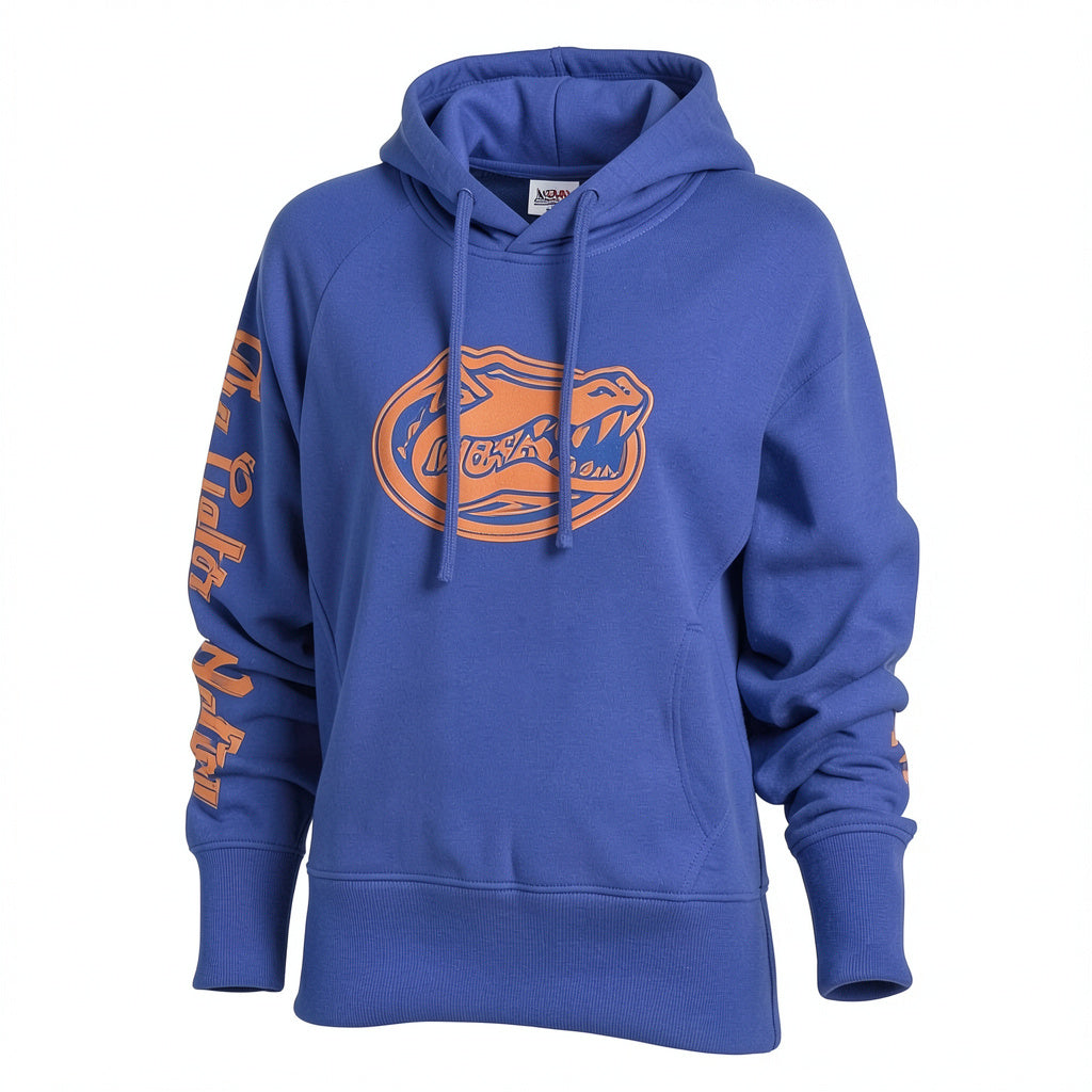 NCAA Florida Gators Heavenly Women's Relaxed-Fit Pullover Hood, Royal, Medium