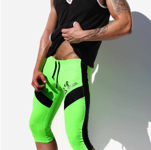 Men's Swim Shorts, Casual Loose 3/4 Pants, Fitness Shorts