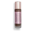 Makeup Revolution Conceal and Define Foundation Full Coverage & Matte Finish F18 for Dark Skin Tones Vegan & Cruelty-Free 0.7 Fl Oz