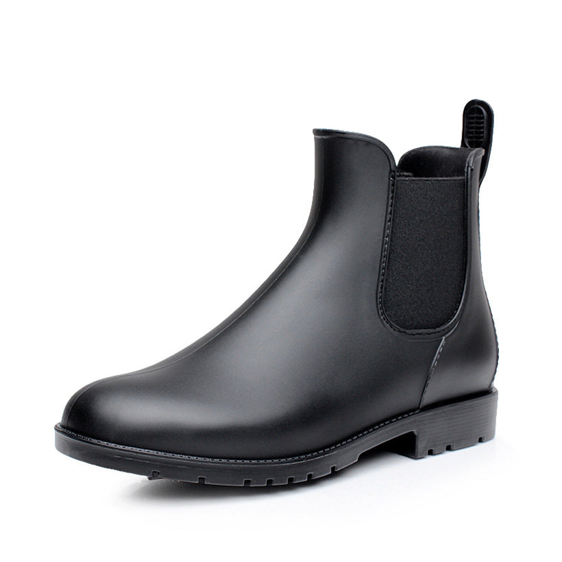 Fashion Waterproof Low-top Men's Chelsea Rain Boots