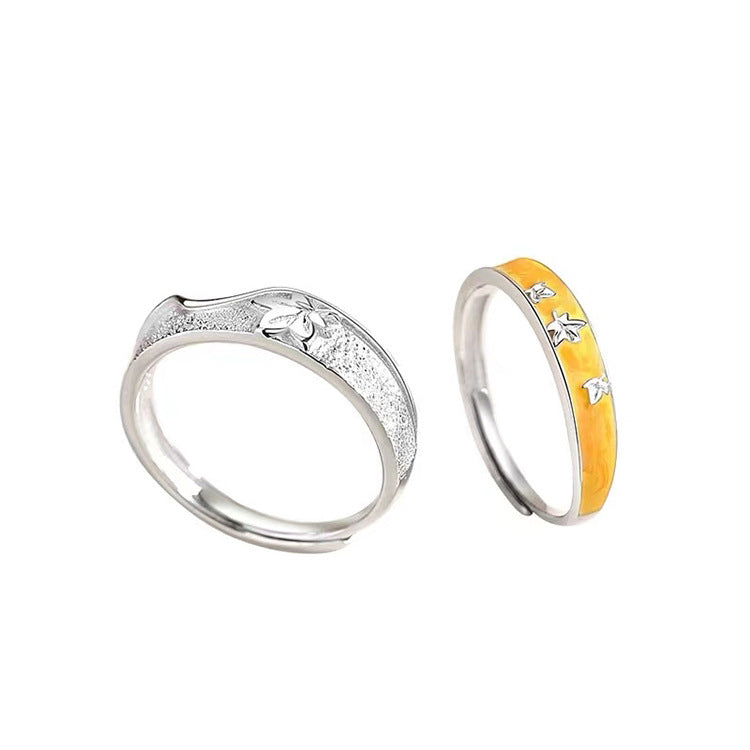 Affordable Luxury 925 Silver Couple Rings with Design