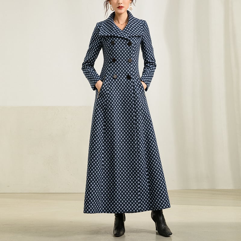 Mid-Length High-End Women's Woolen Coat