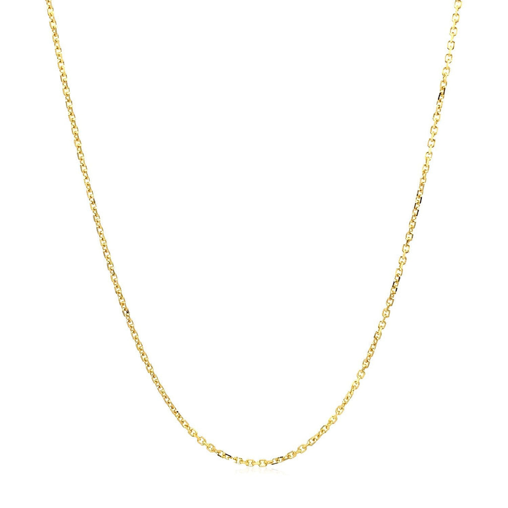18k Yellow Gold Cable Chain 1.1mm