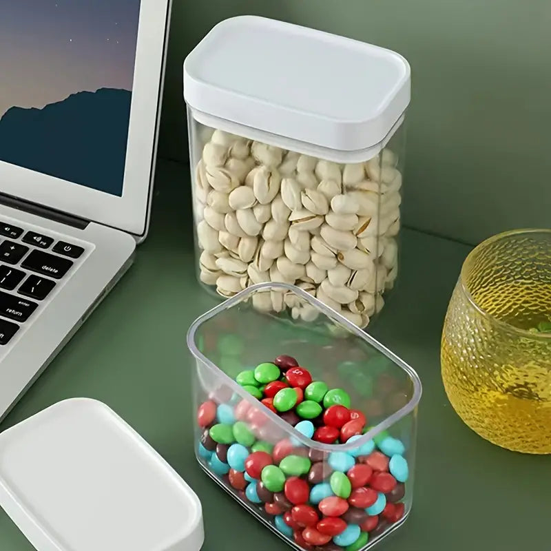 3pc Airtight Food Storage Jars for Kitchen Snacks