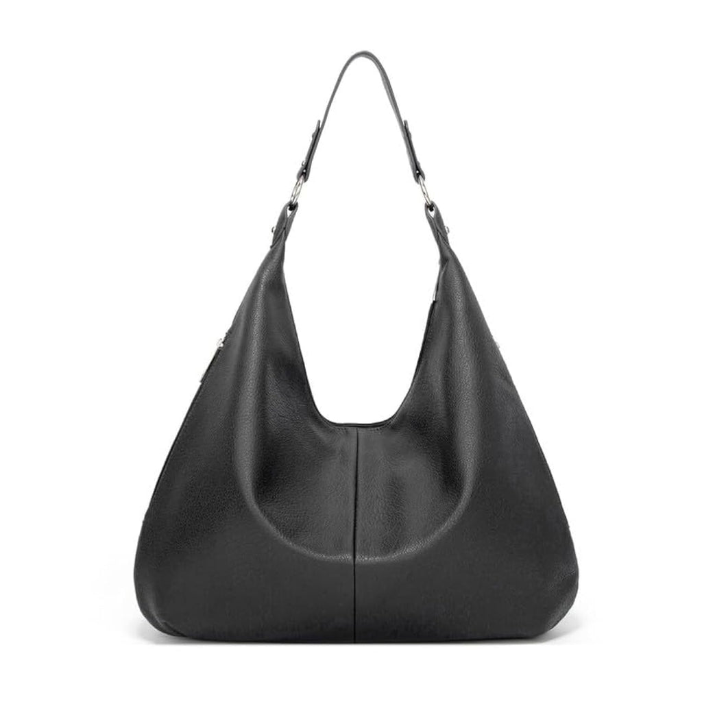 ASBEFORE Hobo Bag for Women Leather Tote Bag Shoulder Purse Handbag with Zipper