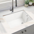 23.6' L X 18' W White Ceramic Single Bowl Kitchen Sink
