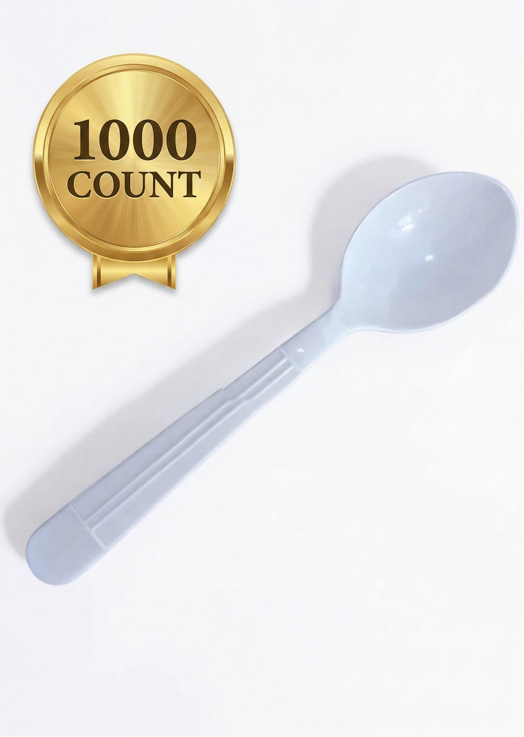 Royalty White X-Heavy Weight PP Soup Spoon, 10 Sleeves of 100 Soup Spoons (1000/cs)