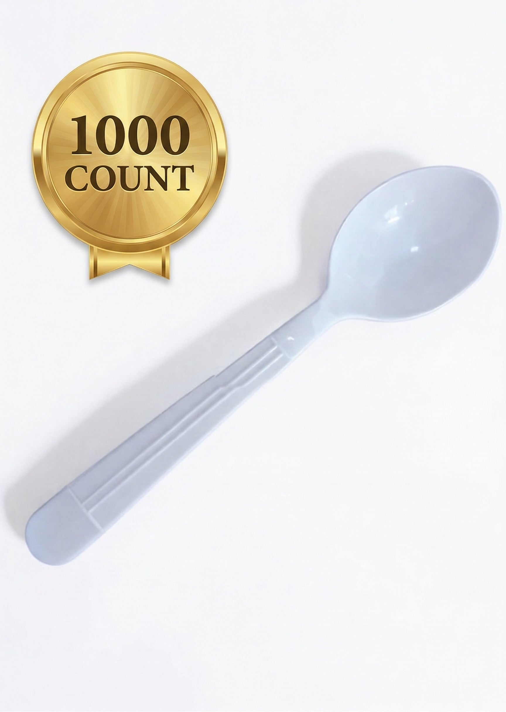 Royalty White X-Heavy Weight PP Soup Spoon, 10 Sleeves of 100 Soup Spoons (1000/cs)