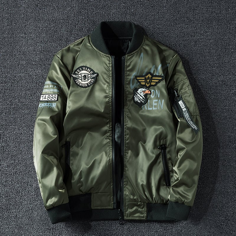 Winter Thick Baseball Collar Flight Suit for Air Force