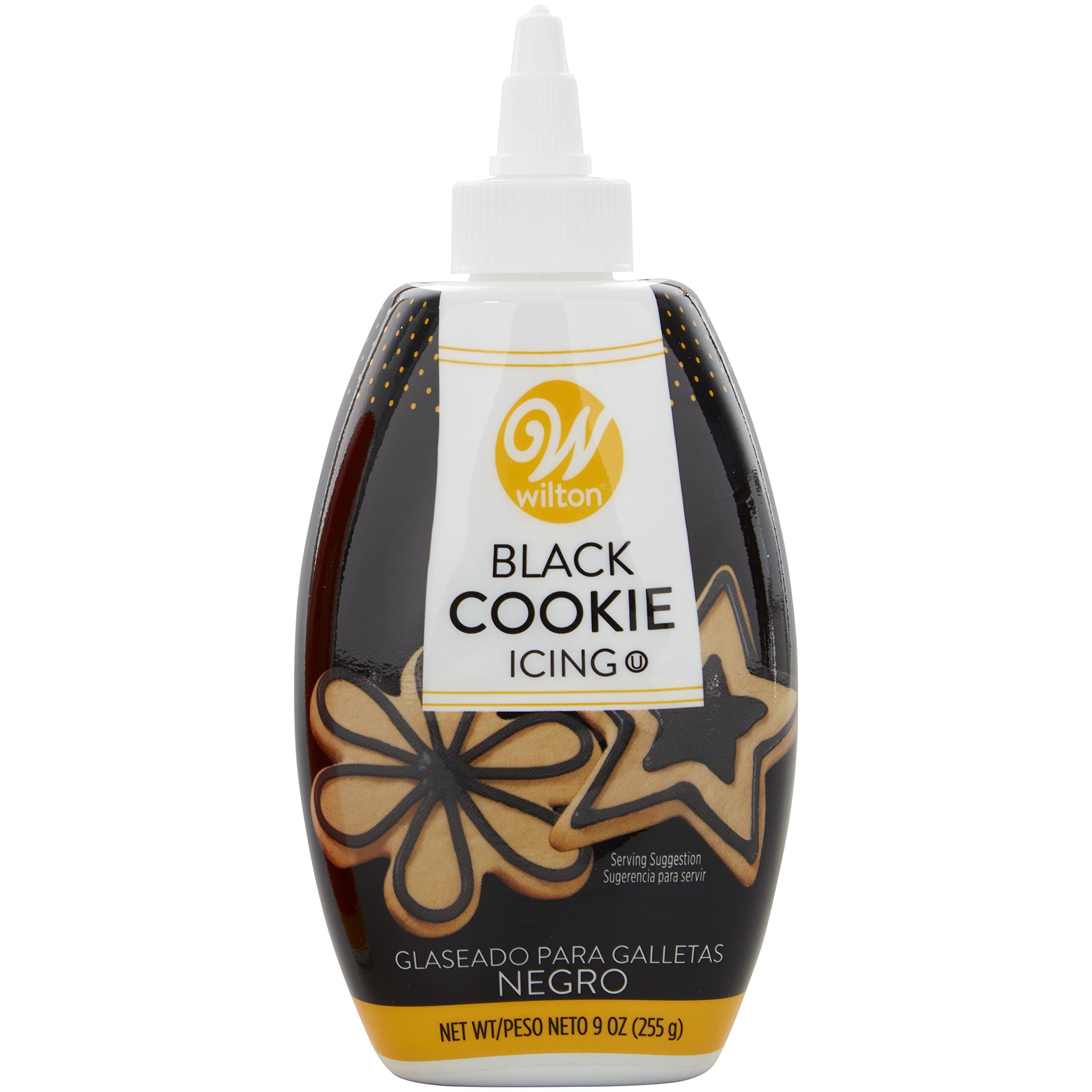 Wilton Cookie Icing - Quick Easy-To-Use and Ready for Cake and Cookie Decorations 9 Ounce Black