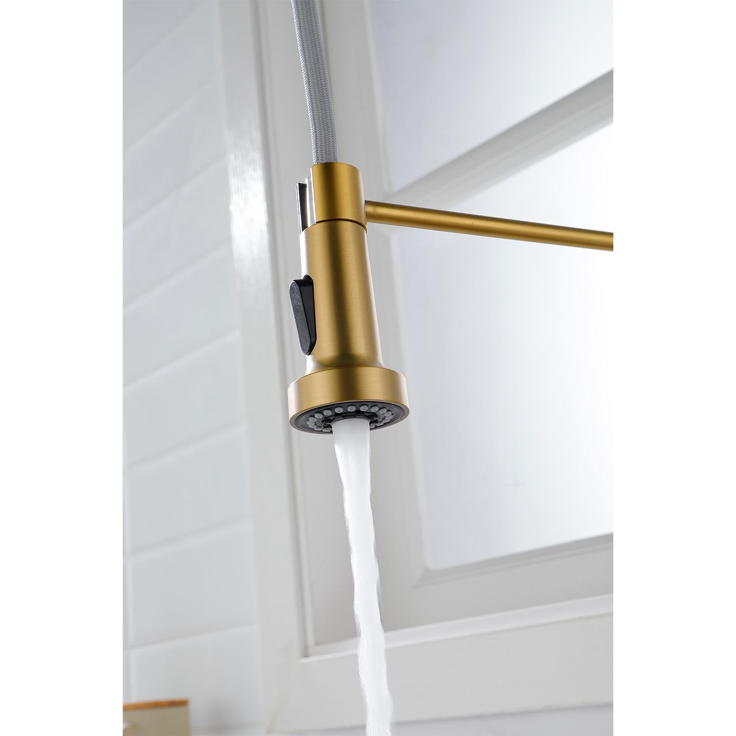 Pull down Single Handle Spring Kitchen Faucet
