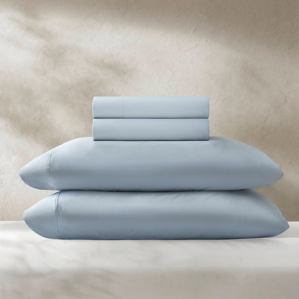 4-Piece Queen Stretch Jersey Sheet Set,Blue