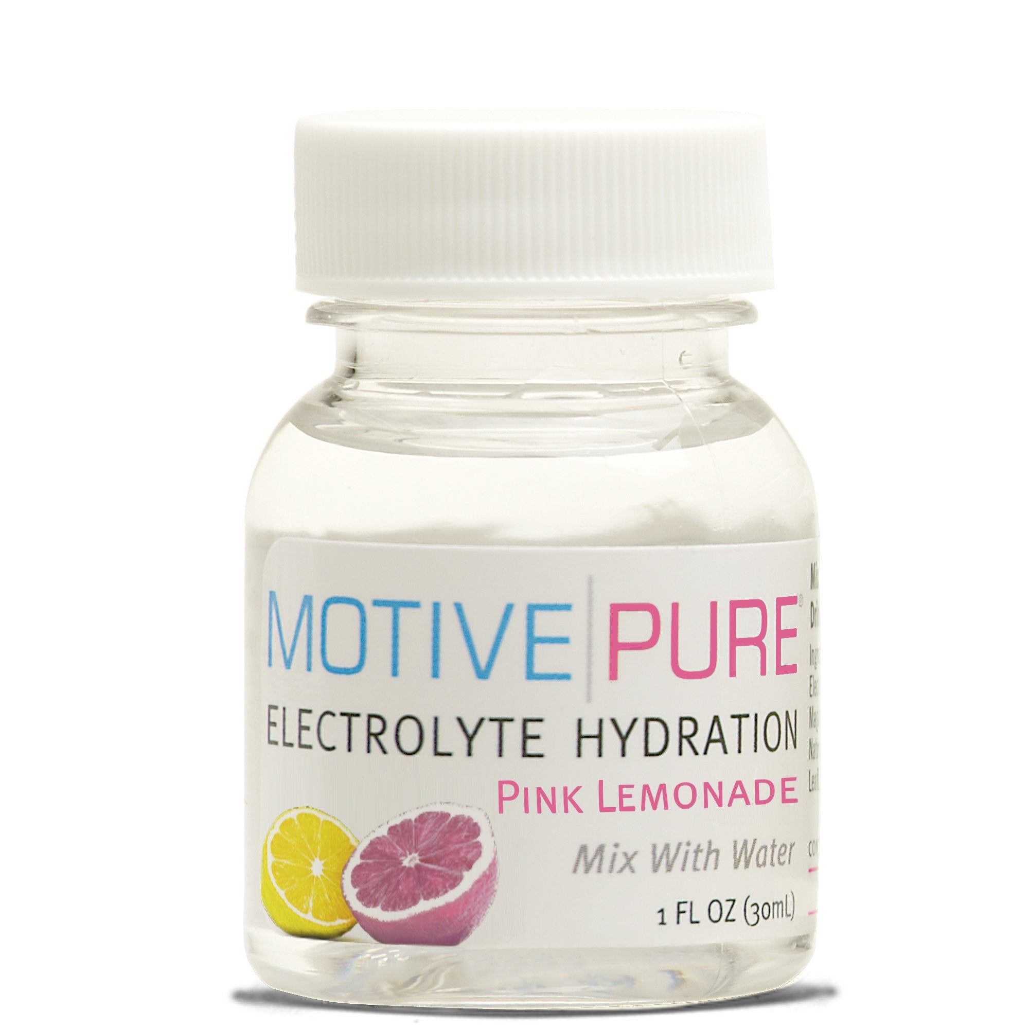Motive Pure Electrolyte Hydration Pink Lemonade 1 oz Mini Bottle 12-Pack
