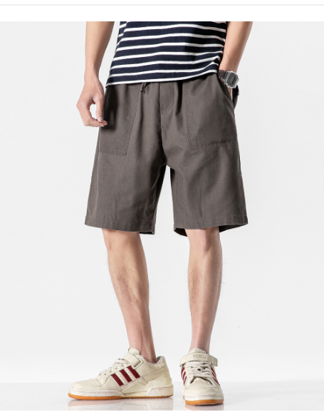 Men's Casual Five-Point Mid-Length Workwear Pants