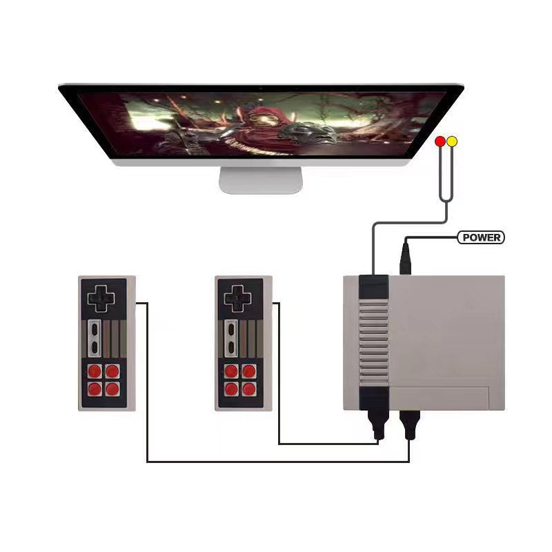 Wired NES620 Classic Retro Game Console for Two Players