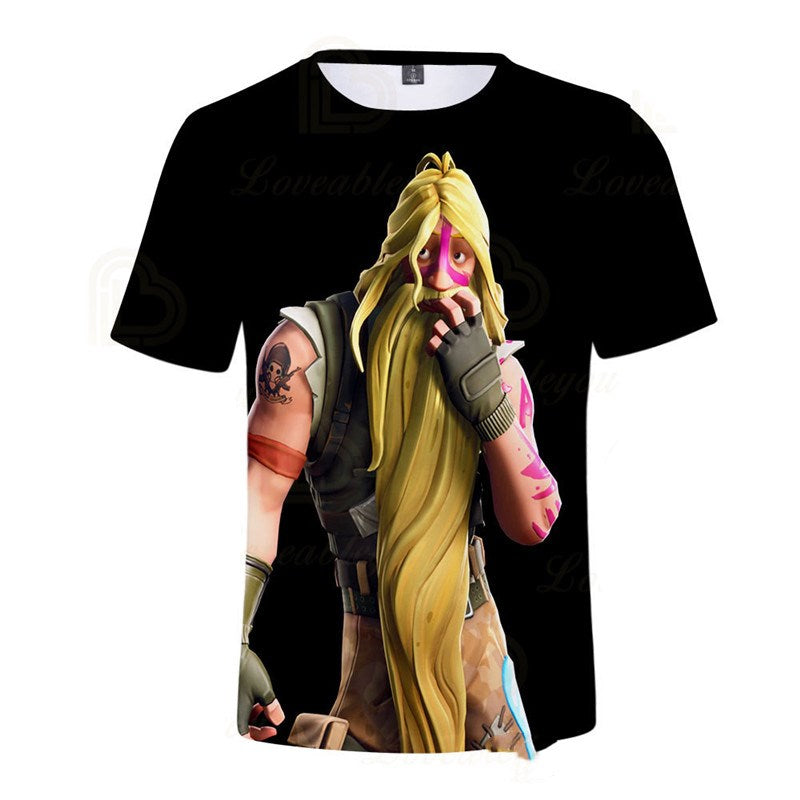 New Style Digital Print 3D Short Sleeve T-Shirt