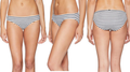 LAUREN Ralph Lauren Harrison Stripes Reversible Hipster Bottom,Size 10