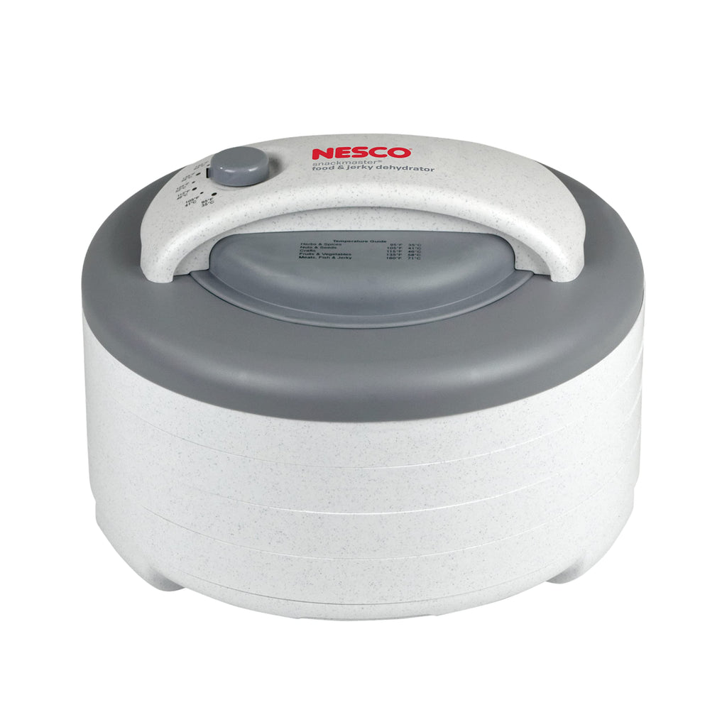 Nesco FD-61 Snackmaster Encore Food Dehydrator for Great Jerky and Snacks 4 Trays Gray