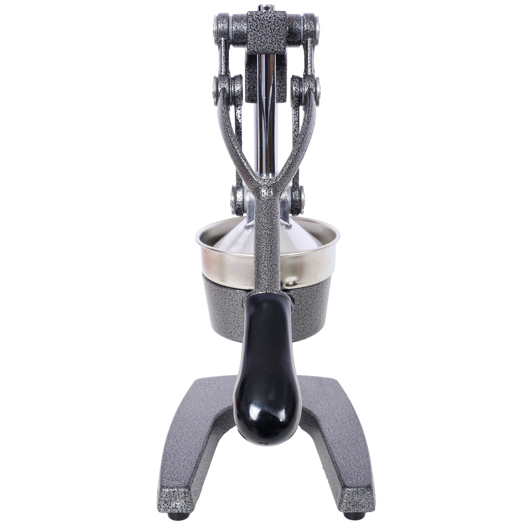 Cast Iron Citrus Juicer, Extra-Large Commercial Grade Manual Hand Press , Heavy Duty Countertop Squeezer for Fresh Orange Juice ,grey color