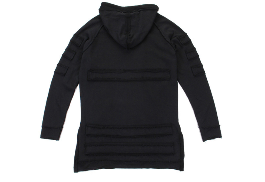 Long Hoodie, Hip Hop Hoodie, Outerwear Sweatshirt