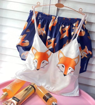 Summer Silk V-Neck Loungewear Set for Women