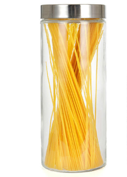 Glass Sealed Jar with Lid for Food Storage and Snacks