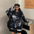 Korean Style Loose Tie-Dye Top for Casual Wear