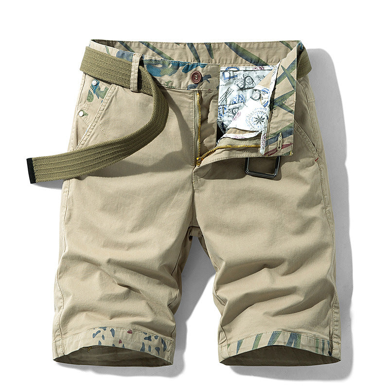 Men's Casual Loose Fit Five-Point Shorts Overalls