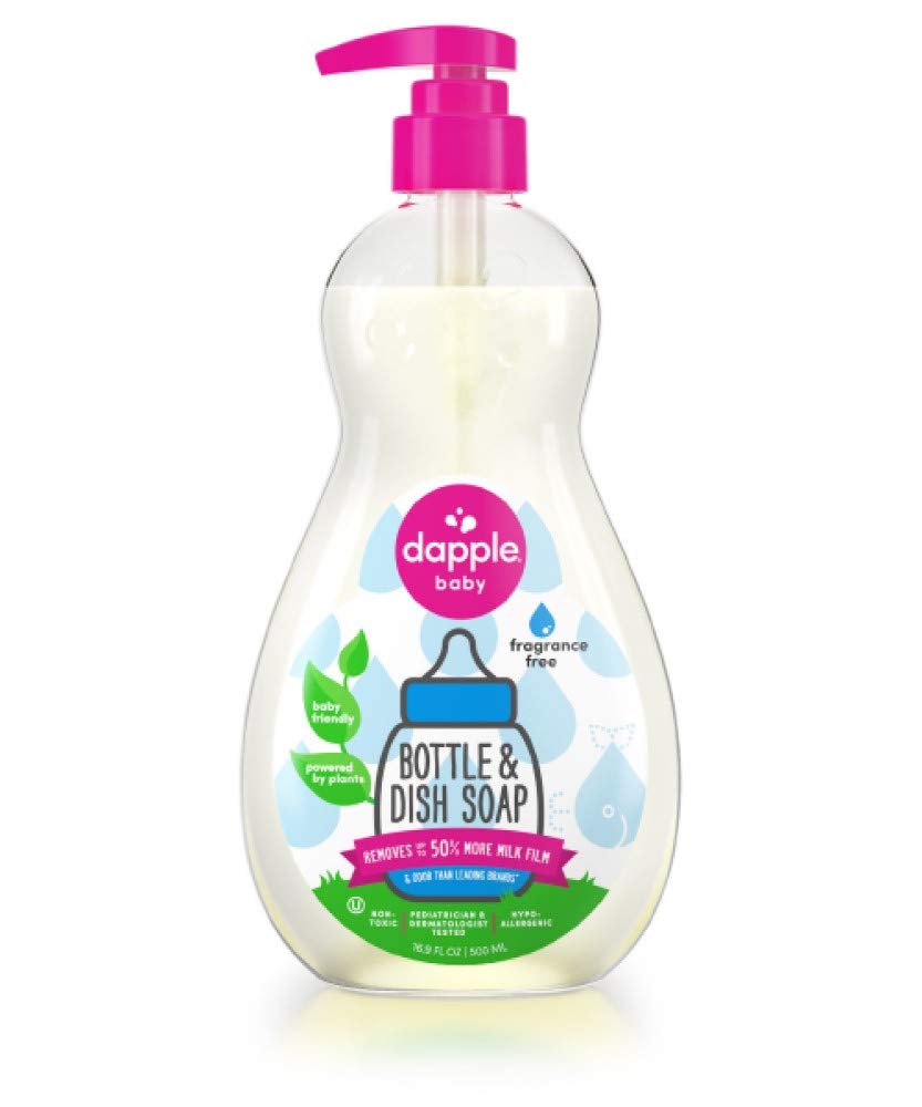 Dapple Baby Bottle & Dish Liquid 16.9 Fl Oz (Pack of 2)
