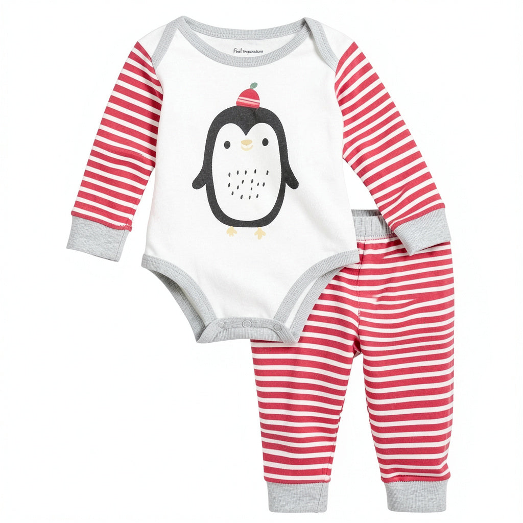 First Impressions Baby Boys 2-Pc. Cotton Bodysuit and Pants Set, 0/3 Months