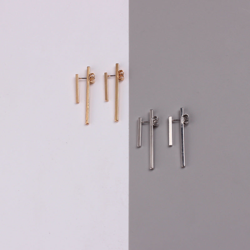 Creative Minimalist Double Line Earrings
