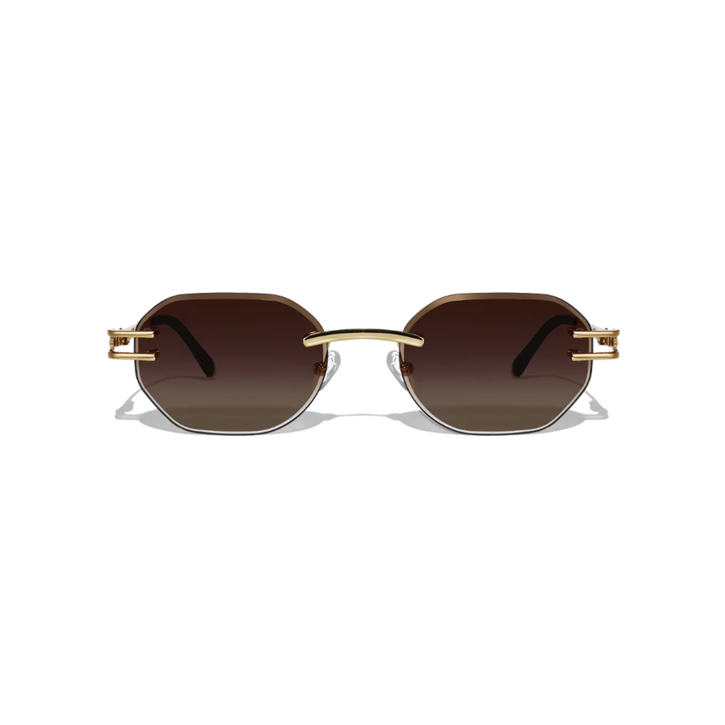 Dore 54mm Rimless Sunglasses | Brown