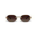 Dore 54mm Rimless Sunglasses | Brown