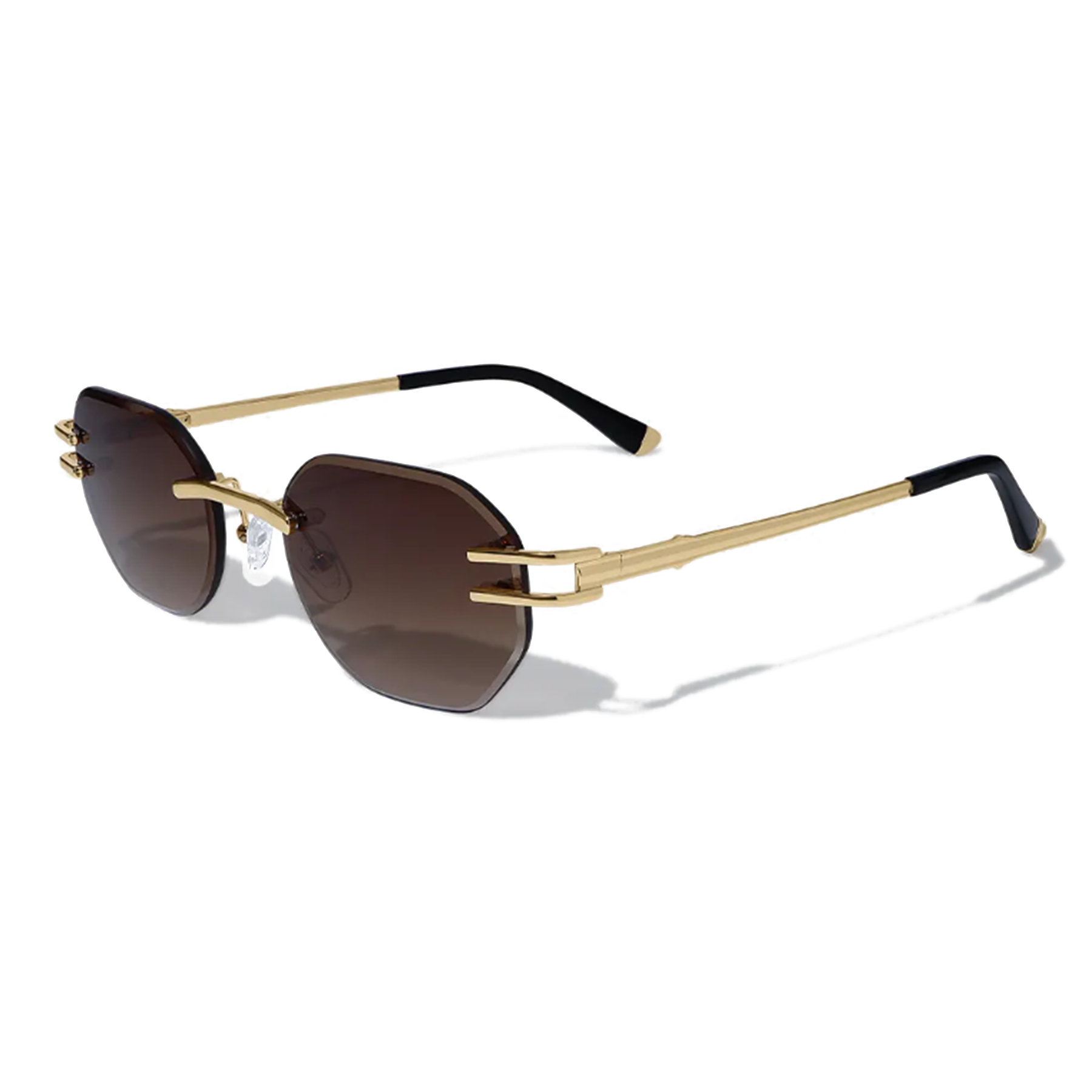 Dore 54mm Rimless Sunglasses | Brown