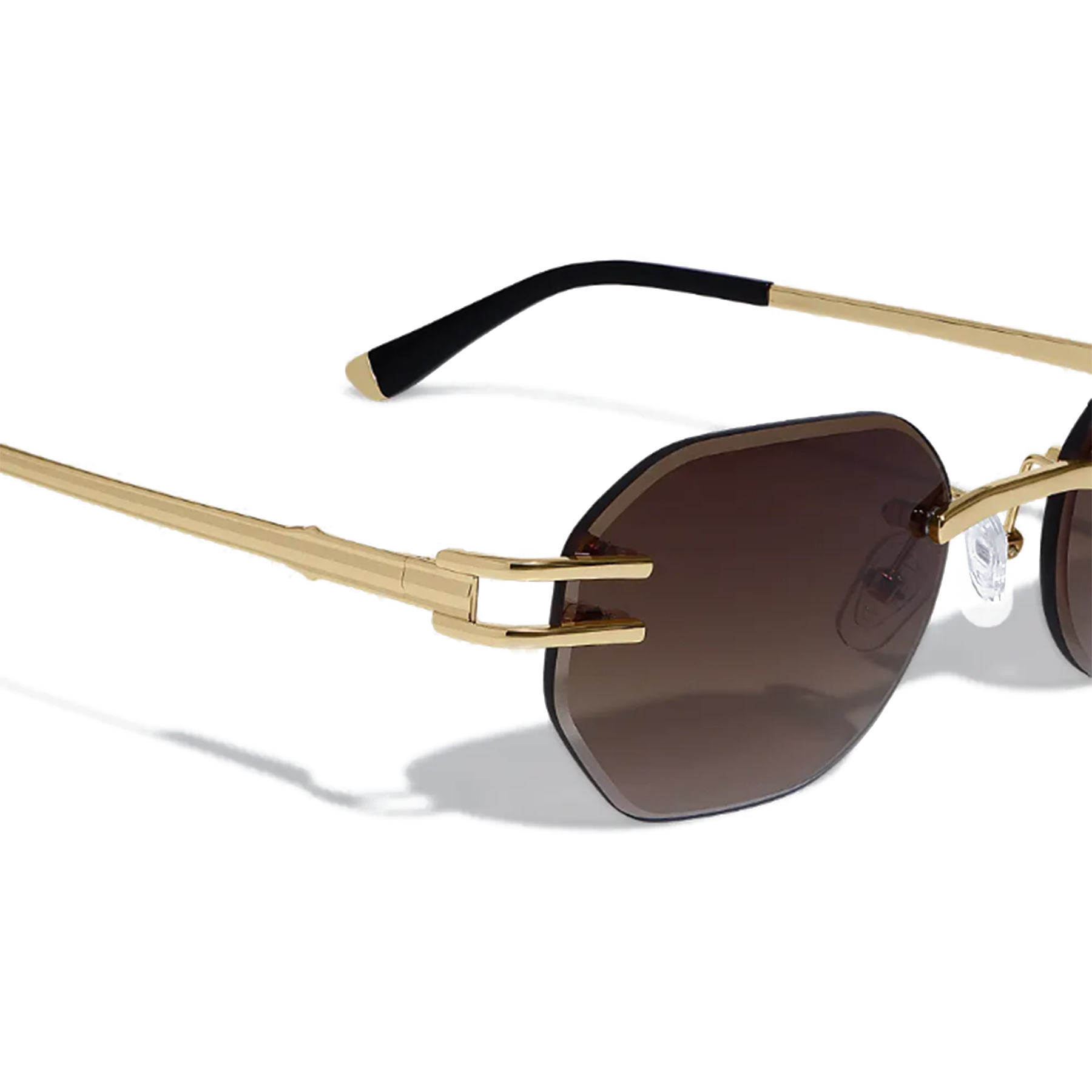 Dore 54mm Rimless Sunglasses | Brown