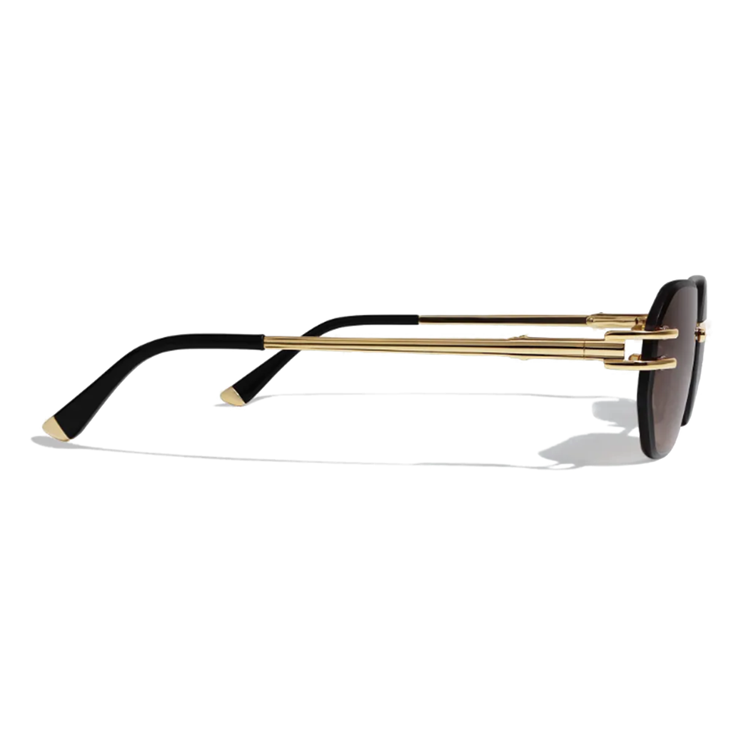 Dore 54mm Rimless Sunglasses | Brown