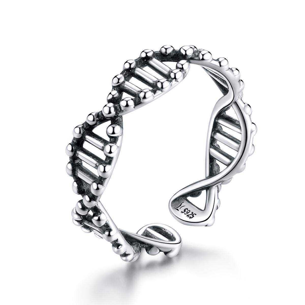 925 Sterling Silver Oxidized Ring for Women