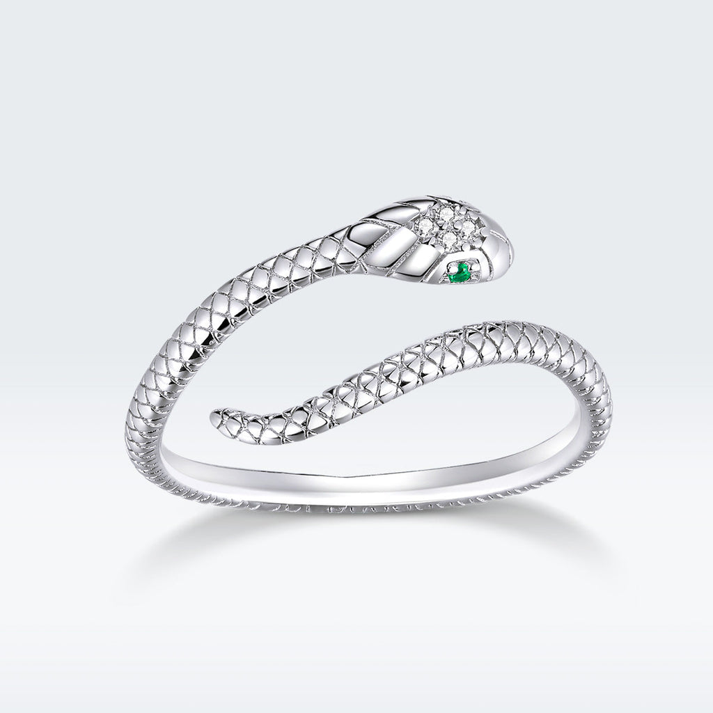 925 Sterling Silver CZ Plated Platinum Ring - Slim and Elegant Style