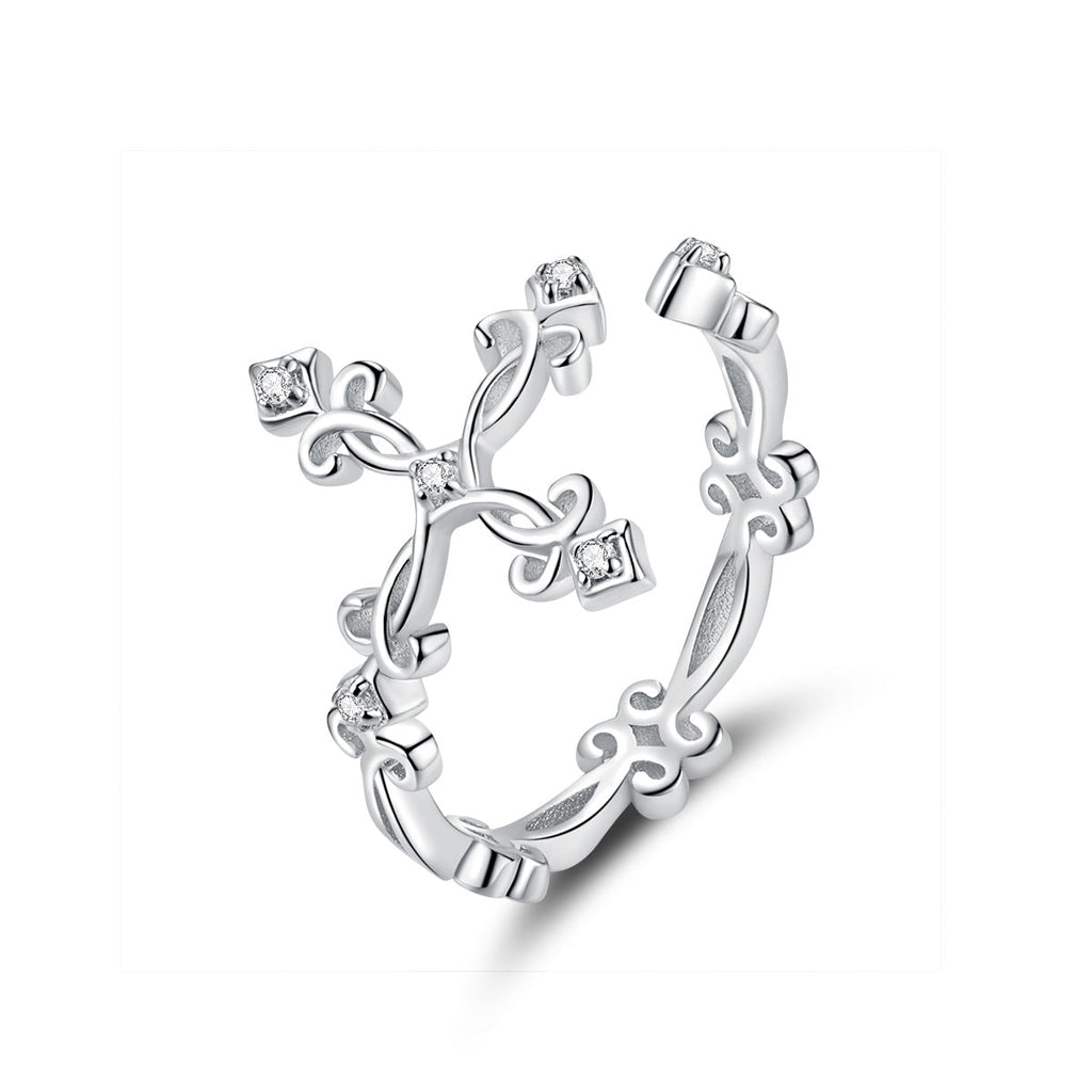S925 Sterling Silver 0.4cm Width Pavé Setting CZ Ring
